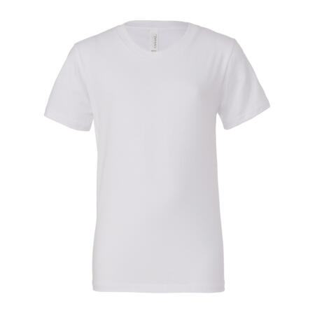 Bella White Youth Jersey Short Sleeve Tee