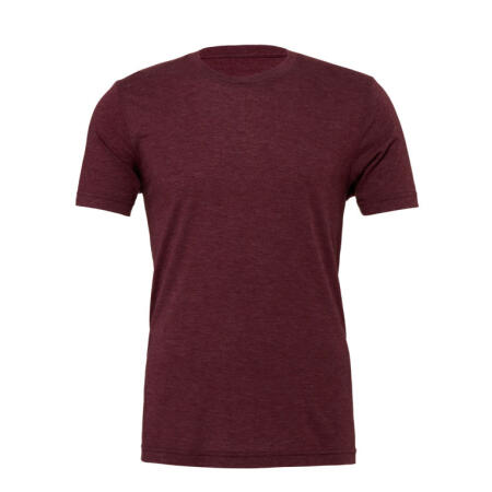 Bella CA3413 Bella Canvas Unisex Triblend Short Sleeve Tee Maroon Triblend