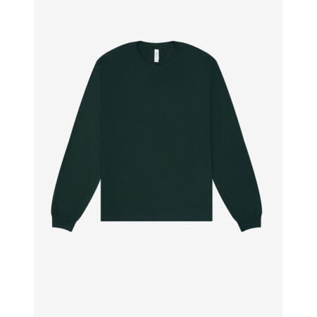 Bella CA3511 Bella Unisex Heavy Boxy Long Sleeve Tee Forest Green