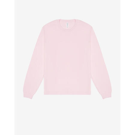Bella CA3511 Bella Unisex Heavy Boxy Long Sleeve Tee Soft Pink