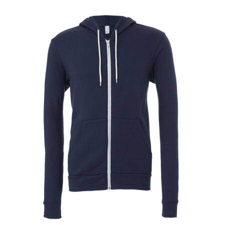 Bella CA3739 Bella Canvas Unisex Fleece FZ Hoodie Navy