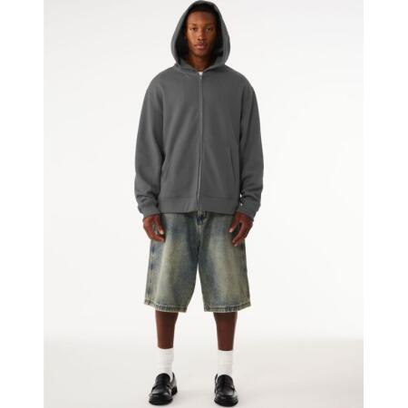 Bella CA4739 Bella Unisex Heavy Full Zip Hoodie Asphalt