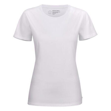 Cutter & Buck CB353409 Cutter & Buck Manzanita Roundneck Women White
