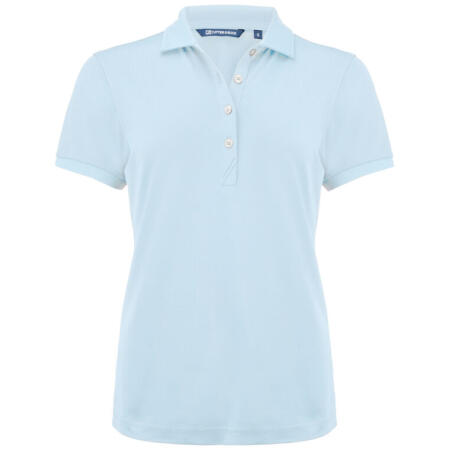Cutter & Buck CB354435 Cutter & Buck Virtue Polo Solid Women Heaven Blue