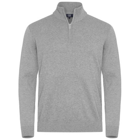 Cutter & Buck CB355428 Cutter & Buck Oakville Half Zip Sweater Men Grey Melange