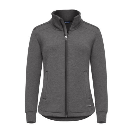 Cutter & Buck CB358427 Cutter & Buck Pemberton Cardigan Full Zip Women Anthracite Melange