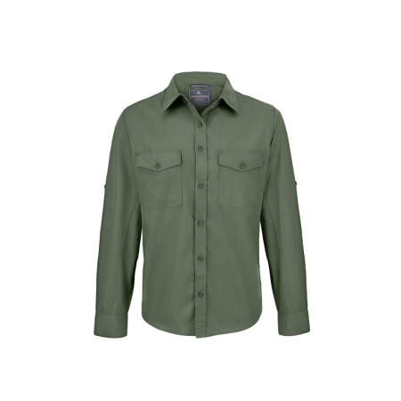 Craghoppers Expert CES001 Craghoppers Expert Men's Kiwi Long Sleeved Shirt Dark Cedar Green