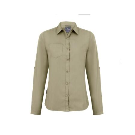 Craghoppers Expert CES002 Craghoppers Expert Women's Kiwi Long Sleeved Shirt Pebble