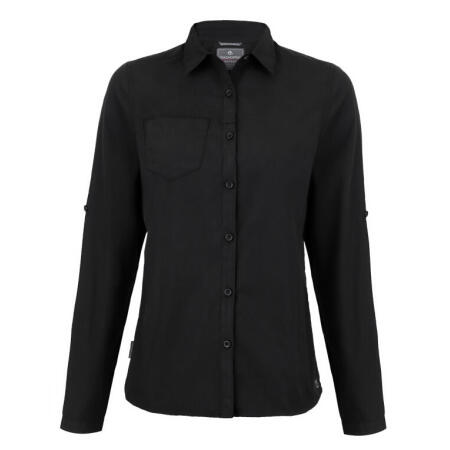 Craghoppers Expert CES002 Craghoppers Expert Women's Kiwi Long Sleeved Shirt Black