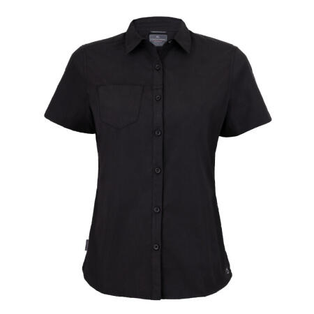 Craghoppers Expert CES004 Craghoppers Expert Womens Kiwi Short Sleeve Shirt Black