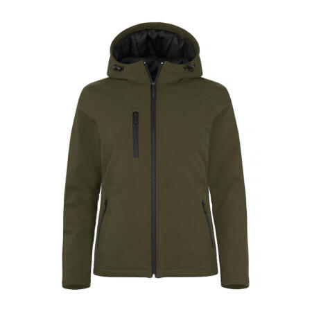 Clique CQ020953 Clique Ladies Padded Softshell Hoody Fog Green