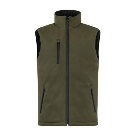 Clique CQ020958 Clique Padded Softshell Vest Fog Green