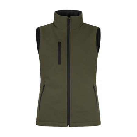 Clique CQ020959 Clique Ladies Padded Softshell Vest Fog Green