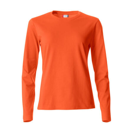 Clique CQ029034 CLIQUE Ladies L/S Basic-T Blood Orange