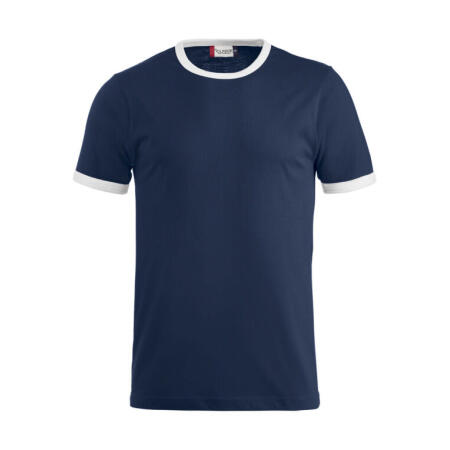 Clique CQ029314 Clique Nome T-shirt Navy/White