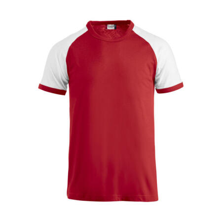 Clique CQ029326 Clique Raglan T-Shirt Red/White