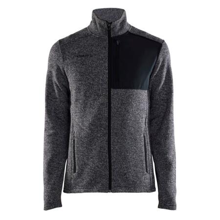 Craft CR1912218 Craft Men's ADV Explore Heavy Fleece Jacket Black Melange