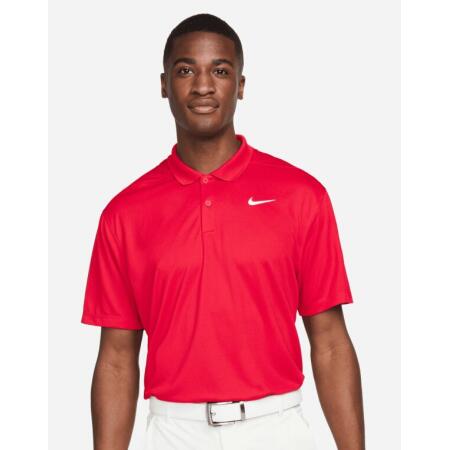 Nike Golf DH0822 Nike Golf Dri-FIT Victory Solid Polo (LC) University Red