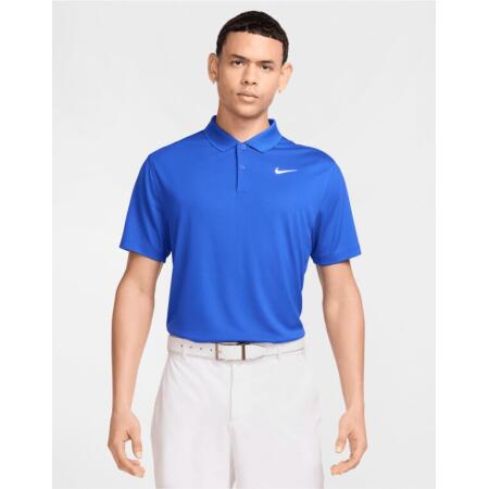Nike Golf DH0822 Nike Golf Dri-FIT Victory Solid Polo (LC) Game Royal/White