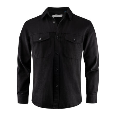 James Harvest HAR2111040 James Harvest Highwoods Unisex Overshirt Black