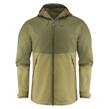 James Harvest HAR2111041 James Harvest Northville Two-Tone Shell Jacket Moss Green