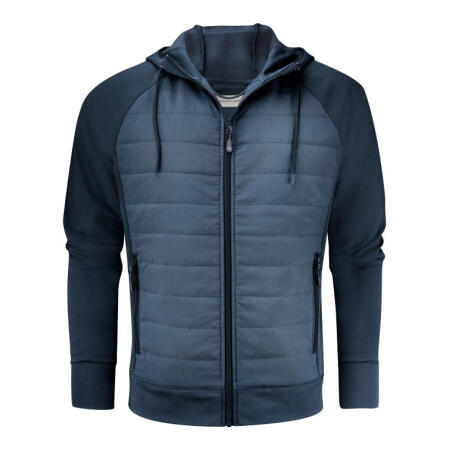 James Harvest HAR2112032 James Harvest Keyport Full Zip Hooded Hybrid Jacket Navy
