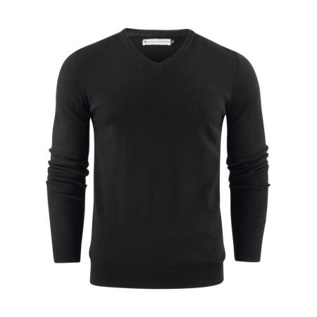 James Harvest HAR2112507 James Harvest Ashland V-Neck Knit Sweat Black