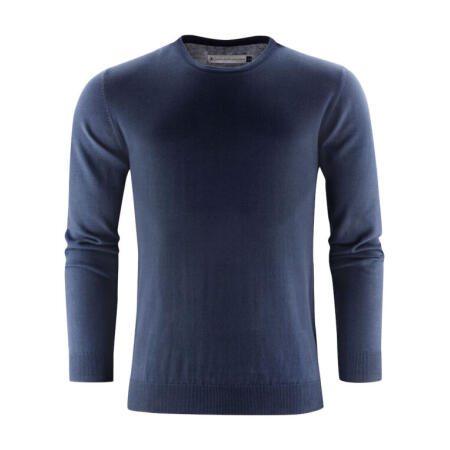 James Harvest HAR2112512 James Harvest Ashland U-Neck Knit Sweat Navy