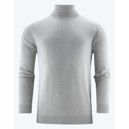 James Harvest HAR2112513 James Harvest Ashland Turtle Neck Knit Grey Melange