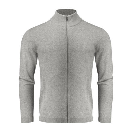 James Harvest HAR2112514 James Harvest Ashland Knitted Cardigan Grey Melange