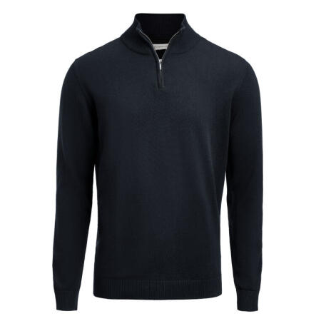 James Harvest HAR2112515 James Harvest Ashland Unisex 1/2 Zip Knitted Sweater Navy
