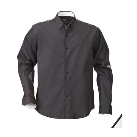James Harvest HAR2113033 James Harvest Redding Oxford Shirt  Grey