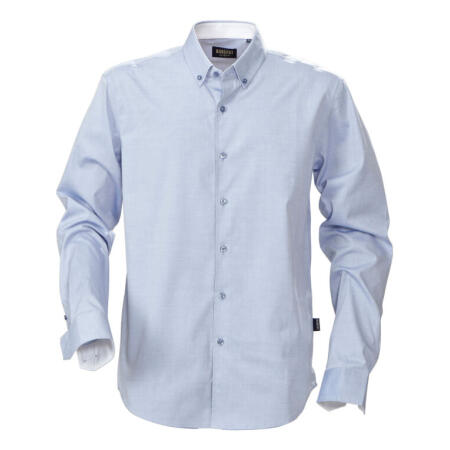 James Harvest HAR2113033 James Harvest Redding Oxford Shirt  Blue