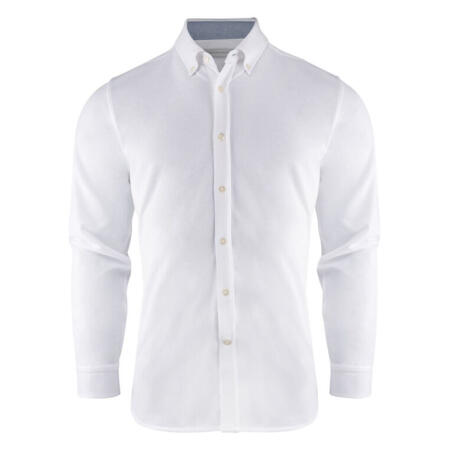 James Harvest HAR2113038 James Harvest Burlingham Jersey Shirt White
