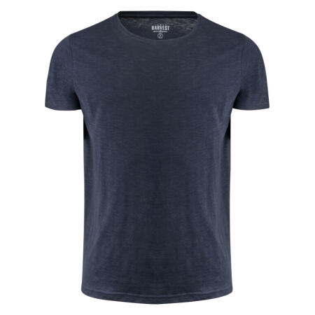 James Harvest HAR2114005 James Harvest Twoville Crew Neck T-Shirt Navy