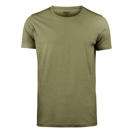 James Harvest HAR2114005 James Harvest Twoville Crew Neck T-Shirt Moss Green