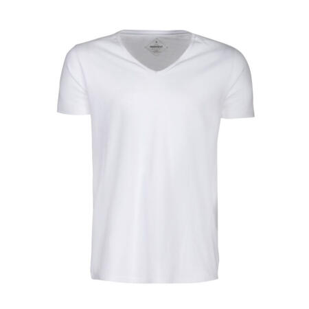 James Harvest HAR2114006 James Harvest Whailford V-Neck T-Shirt White