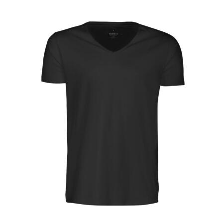 James Harvest HAR2114006 James Harvest Whailford V-Neck T-Shirt Black