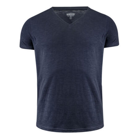 James Harvest HAR2114006 James Harvest Whailford V-Neck T-Shirt Navy