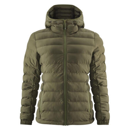 James Harvest HAR2121041 James Harvest Ladies Woodlake Heights Padded Jacket Moss Green