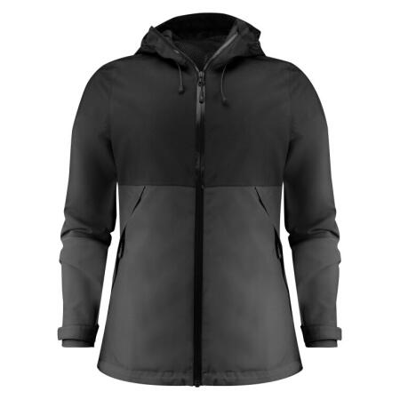 James Harvest HAR2121044 James Harvest Ladies Northville Two-Tone Shell Jacket Black