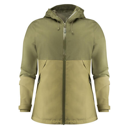 James Harvest HAR2121044 James Harvest Ladies Northville Two-Tone Shell Jacket Moss Green