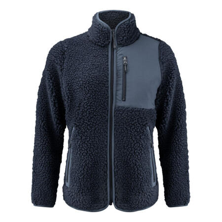 James Harvest HAR2121504 James Harvest Ladies Kingsley Sherpa Full Zip Fleece Navy