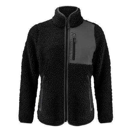 James Harvest HAR2121504 James Harvest Ladies Kingsley Sherpa Full Zip Fleece Black