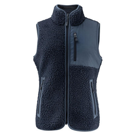 James Harvest HAR2121505 James Harvest Ladies Kingsley Sherpa Fleece Vest Navy