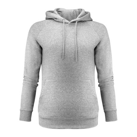 James Harvest HAR2122041 James Harvest Ladies Hardin Heights Hooded Sweatshirt Grey Melange