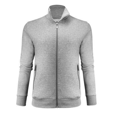 James Harvest HAR2122042 James Harvest Ladies Melville Heights Full Zip Sweater Grey Melange