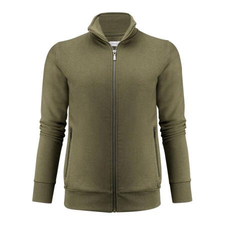 James Harvest HAR2122042 James Harvest Ladies Melville Heights Full Zip Sweater Moss Green