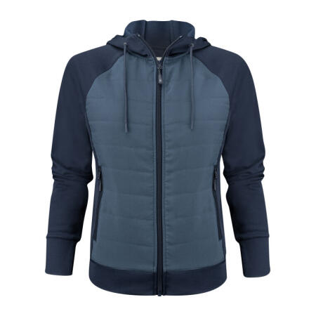 James Harvest HAR2122044 James Harvest Ladies Keyport Full Zip Hooded Hybrid Ja Navy