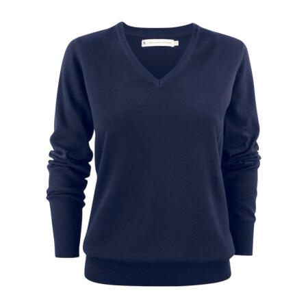 James Harvest HAR2122505 James Harvest Ashland V-Neck Ladies Knit Navy